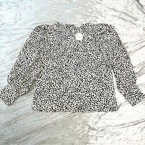 XL- Tags On- Patrizia Luca Animal Print Blouse